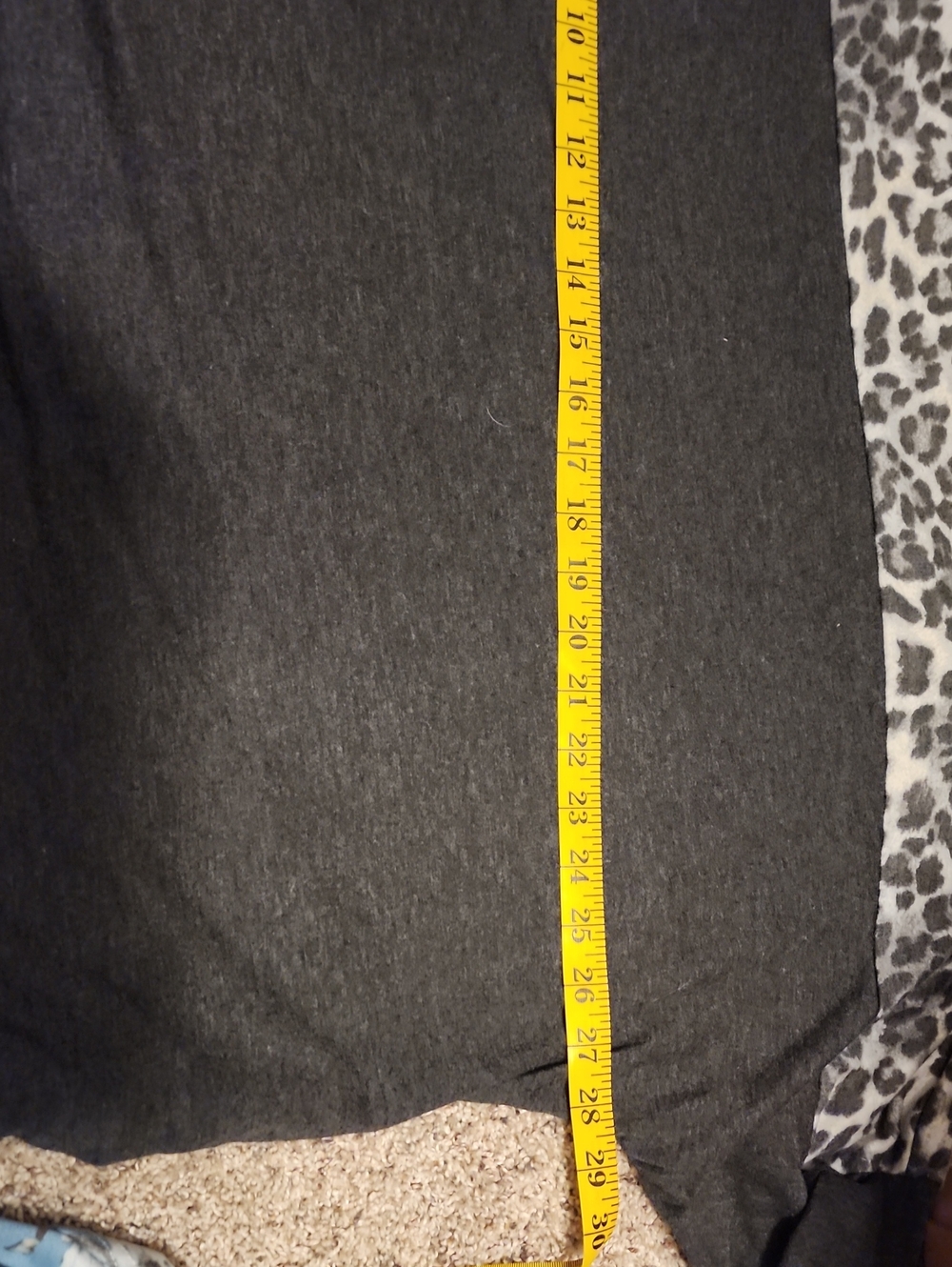 Emerald Black and Gray Leopard Print Top - Picture 6 of 7